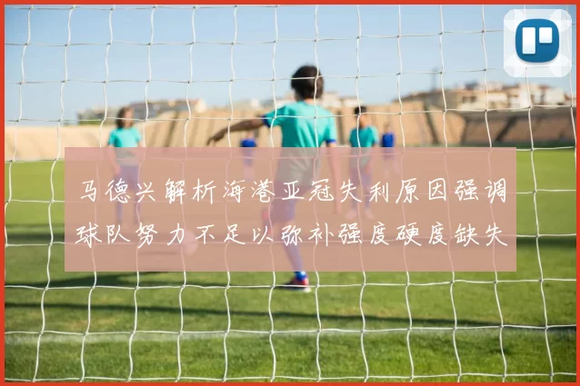 马德兴解析海港亚冠失利原因强调球队努力不足以弥补强度硬度缺失